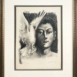 Aaron Esler Young Man with Dove Portrait